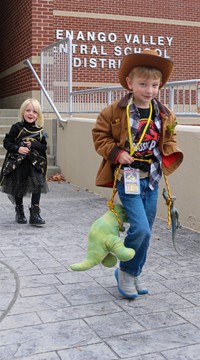 Students in Halloween Parade