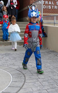 Students in Halloween Parade