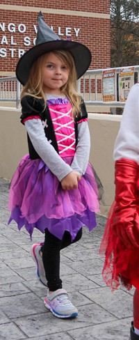 Students in Halloween Parade