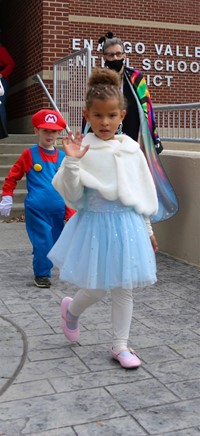 Students in Halloween Parade