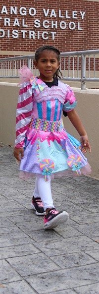 Students in Halloween Parade