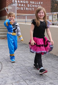 Students in Halloween Parade