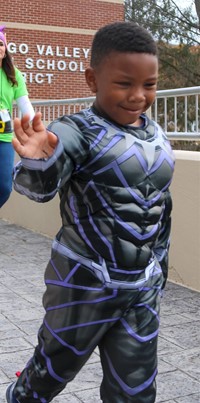 Students in Halloween Parade