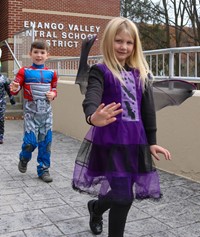 Students in Halloween Parade