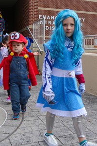 Students in Halloween Parade