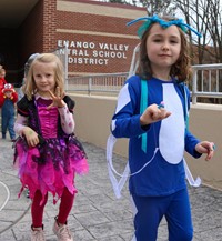 Students in Halloween Parade