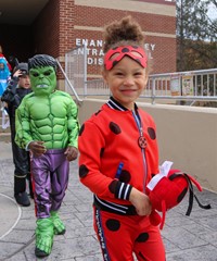 Students in Halloween Parade