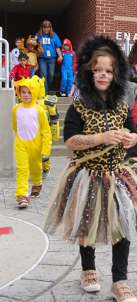 Students in Halloween Parade