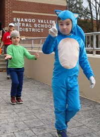 Students in Halloween Parade