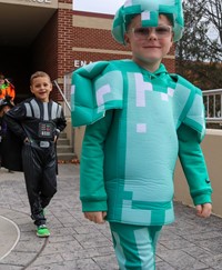 Students in Halloween Parade