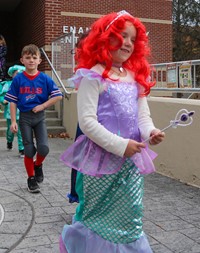 Students in Halloween Parade