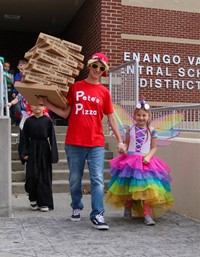 Students in Halloween Parade