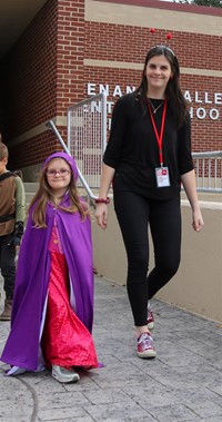 Students in Halloween Parade