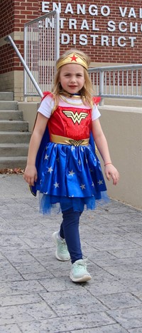 Students in Halloween Parade