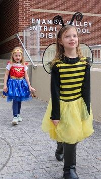 Students in Halloween Parade