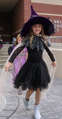 Students in Halloween Parade