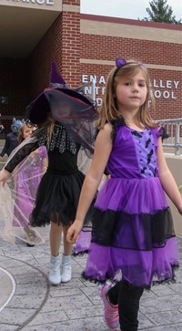 Students in Halloween Parade