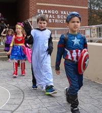 Students in Halloween Parade