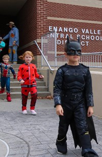 Students in Halloween Parade