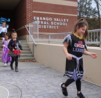 Students in Halloween Parade