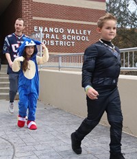 Students in Halloween Parade