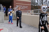 Students in Halloween Parade