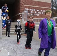 Students in Halloween Parade