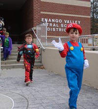 Students in Halloween Parade