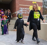 Students in Halloween Parade