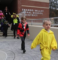 Students in Halloween Parade