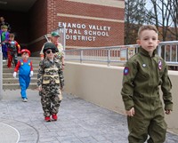 Students in Halloween Parade