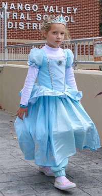 Students in Halloween Parade