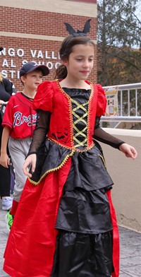 Students in Halloween Parade