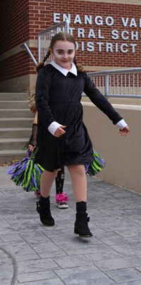 Students in Halloween Parade