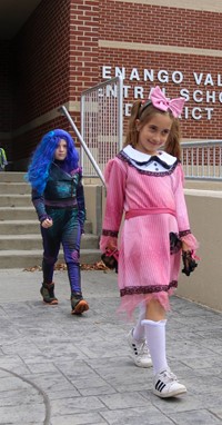 Students in Halloween Parade