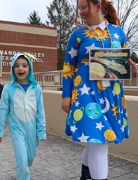 Students in Halloween Parade