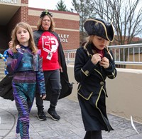 Students in Halloween Parade