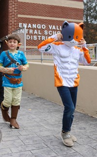 Students in Halloween Parade