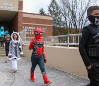 Students in Halloween Parade