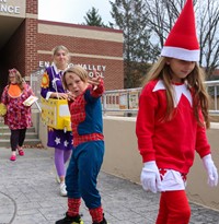 Students in Halloween Parade