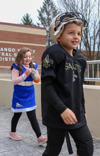 Students in Halloween Parade