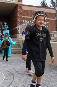 Students in Halloween Parade