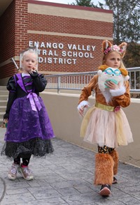 Students in Halloween Parade