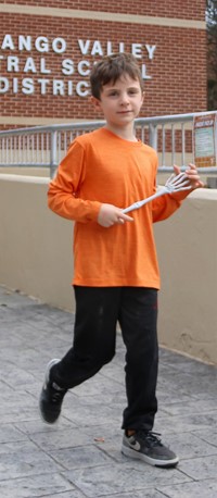 Students in Halloween Parade