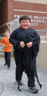 Students in Halloween Parade