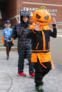 Students in Halloween Parade