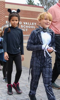 Students in Halloween Parade