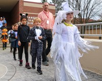 Students in Halloween Parade