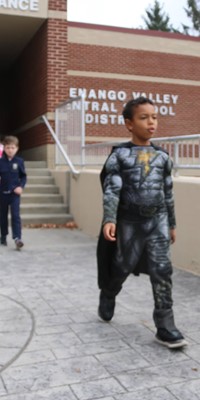 Students in Halloween Parade