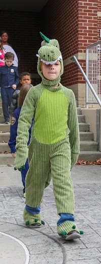 Students in Halloween Parade